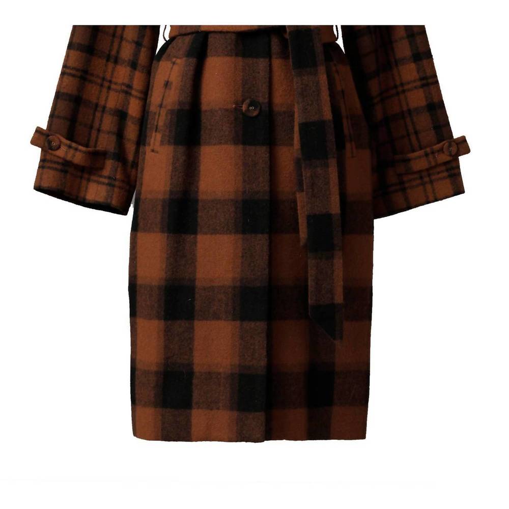 NEW EMILY LOVELOCK women's deborah coat in brown